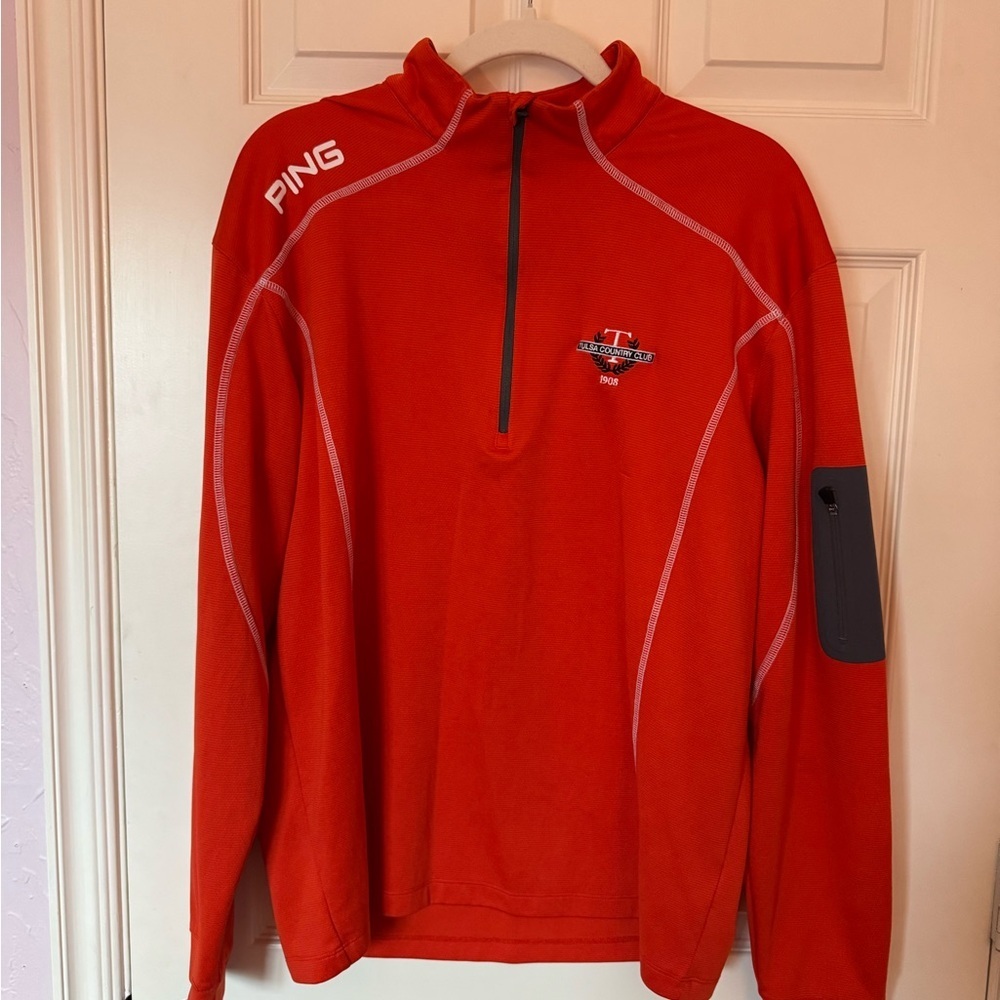 PING Orange Tulsa Country Club Quarter-Zip Pullover